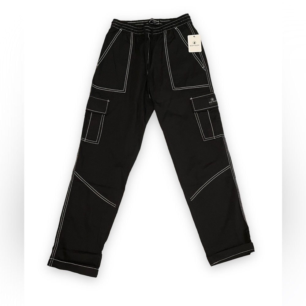 Body Glove Cargo Pants Black Contrast Stitch NWT | Size XS